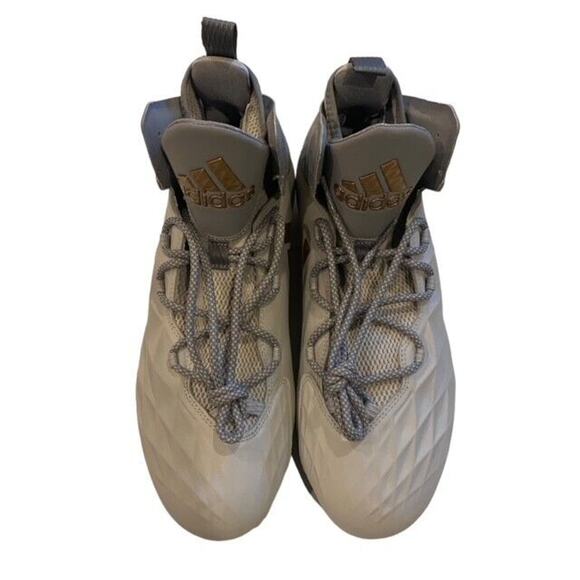 Adidas Freak Lax Mid Football Cleats CG4257 Gray Gold Mens Size 12.5 - Picture 5 of 11